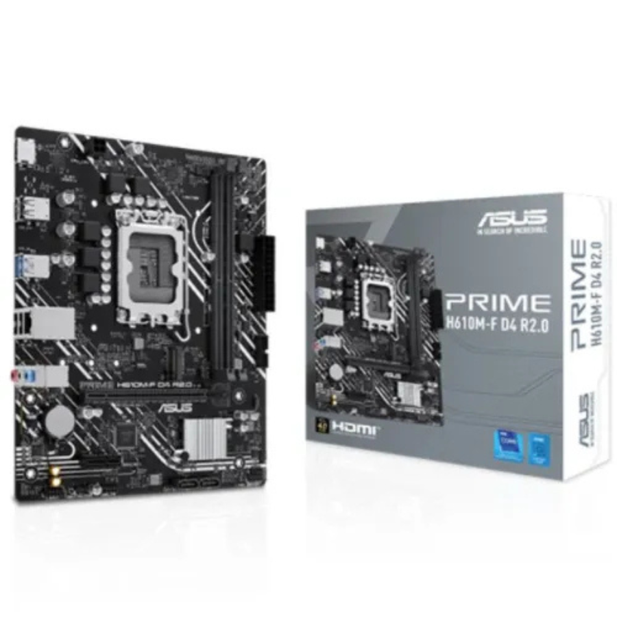 ASUS PRIME H610M-F D4 R2.0 SI (BULK), DDR4 LGA1700 mATX Motherboard